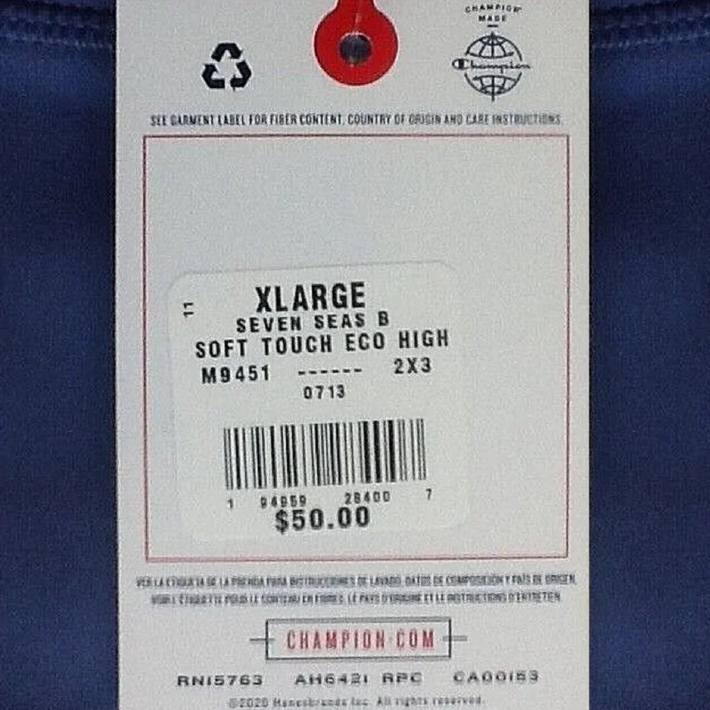 new Champion Soft Touch Eco High-Rise Tights - Women's Size XL - Seven Seas Blue